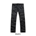 thumbnail image 2 of Guardurnaity Pantalones de verano para hombre, pantalones desmontables, pantalones cortos de cintura elástica para escalada Prendas para la parte inferior del cuerpo Negro L, 2 of 6