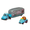 thumbnail image 4 of Hot Wheels Super Rigs, 1:64 Scale Toy Car and Matching Transporter, 2 Vehicles (Styles May Vary), 4 of 6