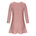 thumbnail image 4 of Ixbnca Robes à Manches Longues pour Femmes Grande Taille Col Ras du Cou Robe T-Shirt Ample Unie Robes Décontractées pour Femmes, 4 of 6