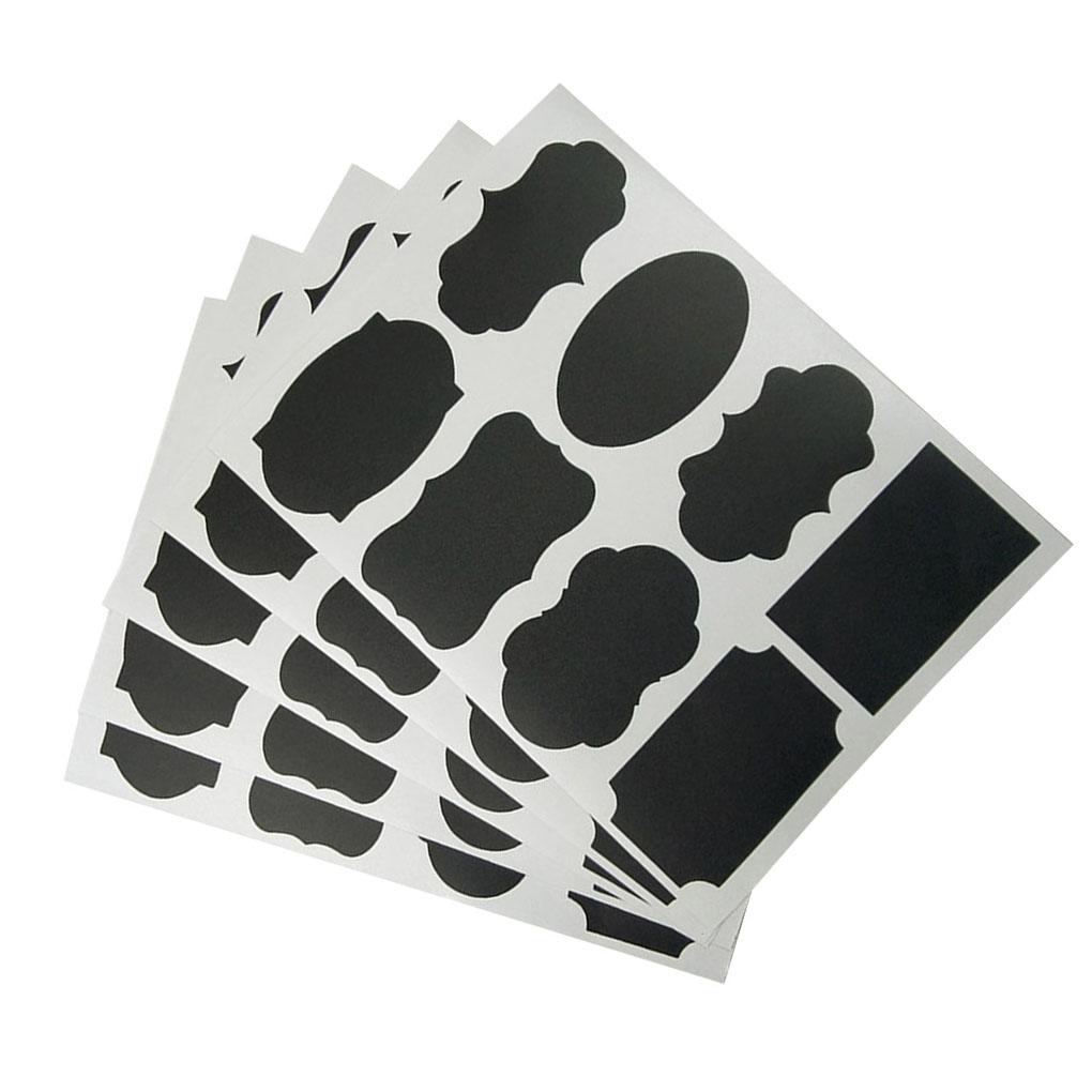 black sticker sheets