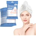 thumbnail image 1 of wonima11 7-Pack Disposable Microfiber Hair Towel with Button, Large Quick-Drying Salon-Grade Towel Wraps, Fast-Drying Microfiber Turban for Women, Ideal for Travel, Gym, and Hotel Use, 1 of 1