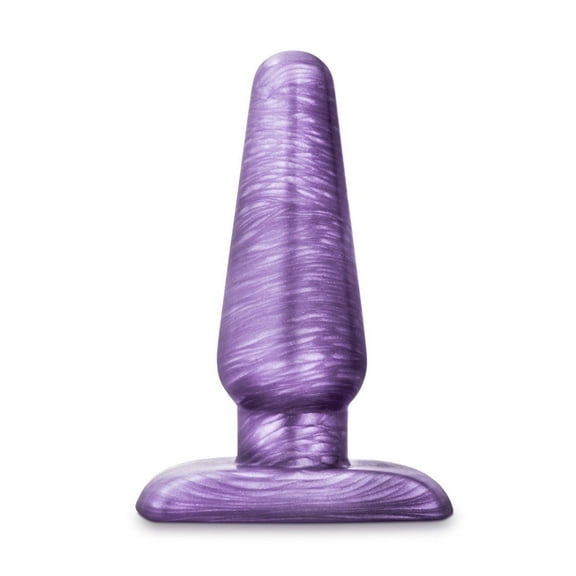 Eden PVC Anal Plug with Tapered Design & Flexible Base, Purple