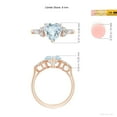 thumbnail image 5 of ANGARA Natural Heart-Shaped 1.4 ct Aquamarine Engagement Ring with Diamonds in 14K Rose Gold for Women (Size-8mm) | March Birthstone, Anniversary, Jewelry Gift for Women | Natural Aquamarine Ring, 5 of 10