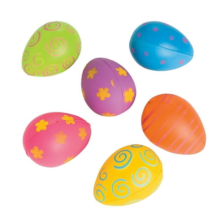 Egg Shaped Stress Balls - Toys - 24 Pieces
