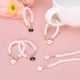 thumbnail image 5 of Uxcell 3 piezas de accesorios de encanto de letras cadena de perlas para taza de tumbler blanco/negro/rosa (letra Q), 5 of 6