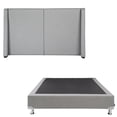 thumbnail image 1 of Box Base Cama Individual + Cabecera Milan Gris, 1 of 8