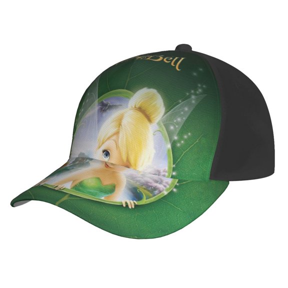 Unisex Tinker Bell Baseball Cap Adjustable Trucker Hat For Running Sports Hiking Camping