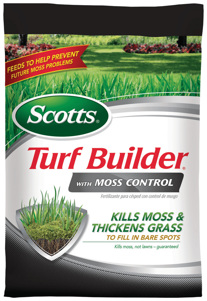 Scotts Turf Builder with Moss Control, 25 lbs., Covers up to 5,000 sq ...