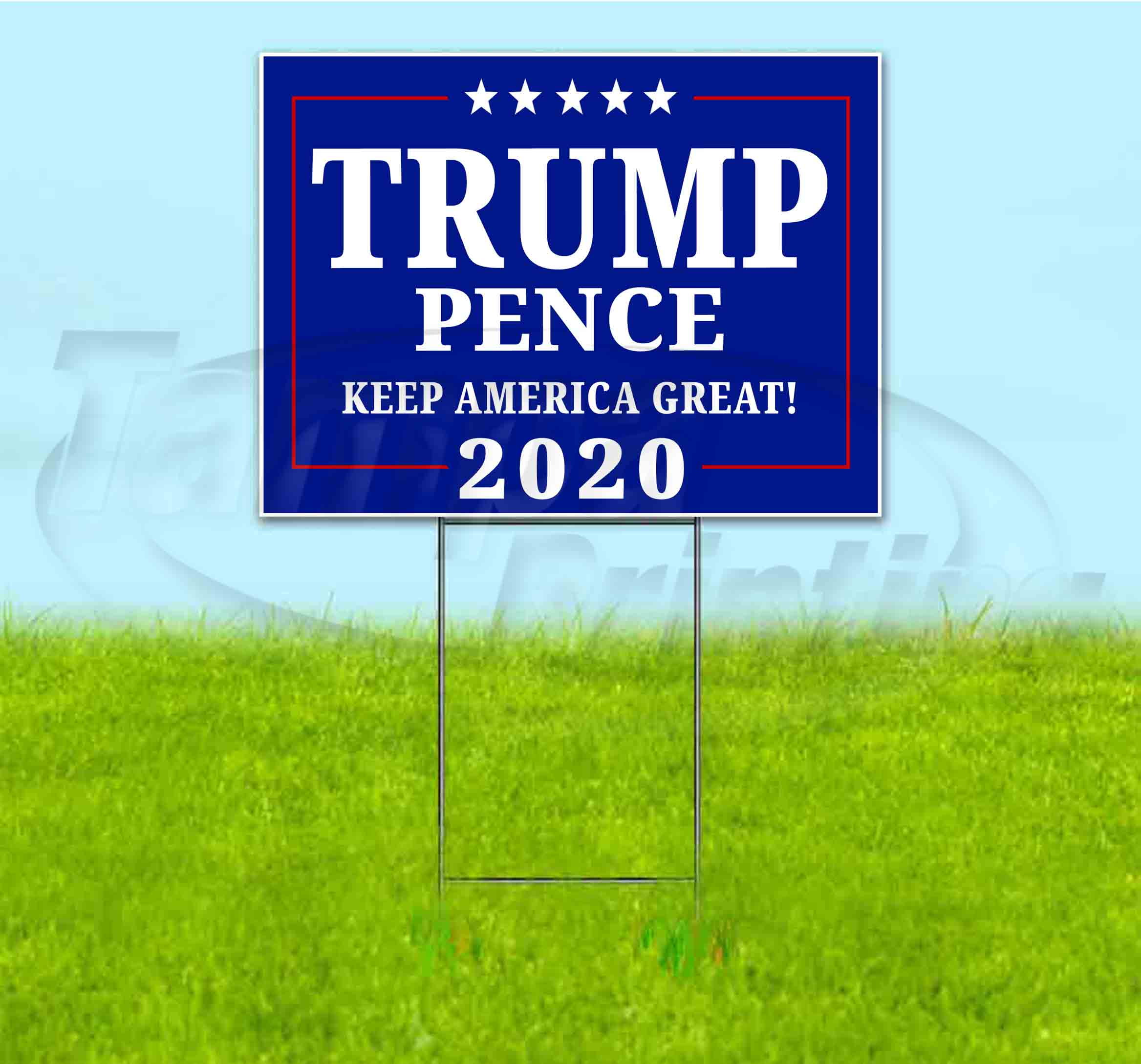 Trump Pence Keep America Great 2020 (18" x 24") Corrugated ...