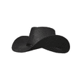 thumbnail image 2 of Black Cowboy Hat with Metal Stud Rim Adult Costume Accessory, 2 of 2