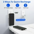 thumbnail image 3 of Cell Phone Portable Charger, iMounTEK External Battery Pack with Built-in Cables&AC Wall Plug, 10000mAh Power Bank, Black, 3 of 9
