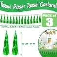 thumbnail image 2 of Guirnalda con flecos de aluminio verde Hysilla para decoración de fiesta, 2 of 6