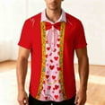 thumbnail image 2 of Awdenio Tshirts Shirts for Men Summer Beach Casual Short Sleeve Button Down Shirts Novelty Print Tropical Beach Shirts, 2 of 9