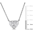 thumbnail image 5 of Created Forever Women's 3 1/10ct TW Lab Grown Diamond 14k White Gold Heart Necklace - 16in +2Ext, 5 of 8