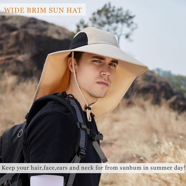 Sun Hat for Men Women with Neck Flap,UPF 50+ UV Protective  display picture 1