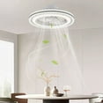 thumbnail image 5 of Ceiling Ligh,Crystal Flush Mount Ceiling Light Fan Light Wind Speed Intelligent App And Remote Control Multispeed Wind Speed 3 Colors Lighting Light Fixture For Bedroom Living Room Dining Room, 5 of 6