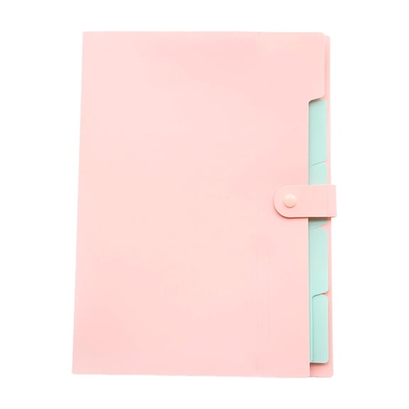 Pink Letter-Size Expanding File Folder with Pockets, Accordion Document Organizer for School, Home Office, Bill, Tax Receipt Storage, A4 File Folder, Portable