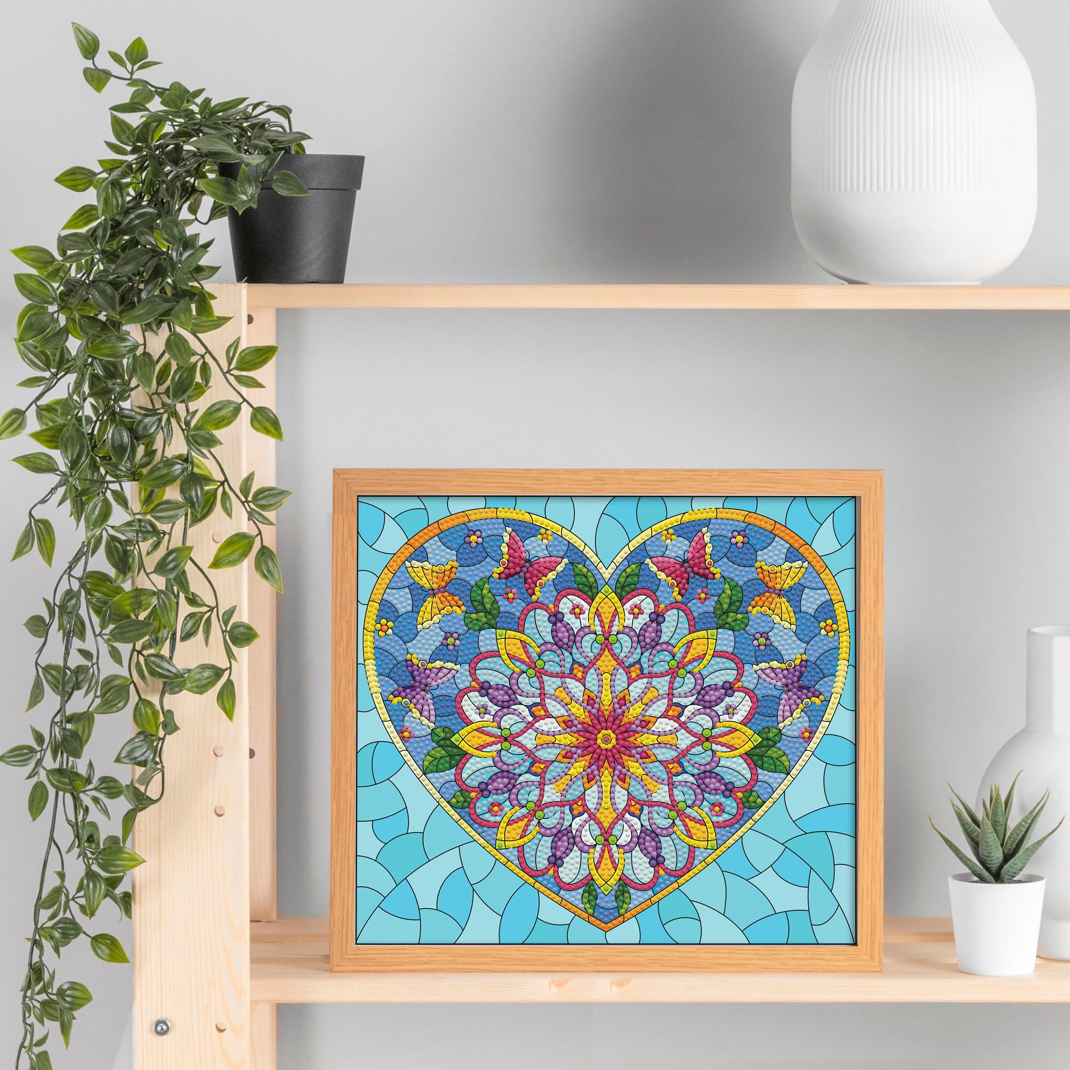 DIAMOND DOTZ® Stained Glass Heart Special Edition Diamond