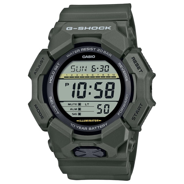 Reloj Casio G-Shock GD-010-3, batería de 10 años, color verde oliva