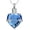 Blue-2, variant on Crystal Heart Urn Necklace for Ashes Pet Paw Print Heart Cremation Jewelry - My Best Friend Pawprint Memorial Urn Necklace for Cat / Dog