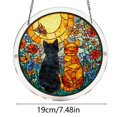 thumbnail image 2 of Tong Acrylic Puzzle Style Colored Glass Style Hanging Featuring Unique Irregular Shapes As Home Art Which Can Be Installed On Windows, 2 of 5