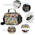 thumbnail image 3 of FORMRS Student Insulated Lunch Bag with Shoulder Strap Reusable Cooler Box for School, Colorful Stars, 3 of 9