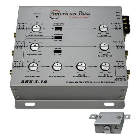 American Bass ABX31A 3-Way Active Crossover (Best Bass Crossover Frequency)