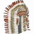 thumbnail image 3 of Tocado de plumas de inspiración nativa americana, tocado americano para baile de Halloween, 3 of 9