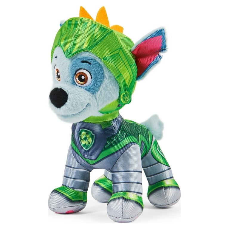 PAW Patrol: Rescue Knights - Rocky Plush Toy, 8-Inches Tall 