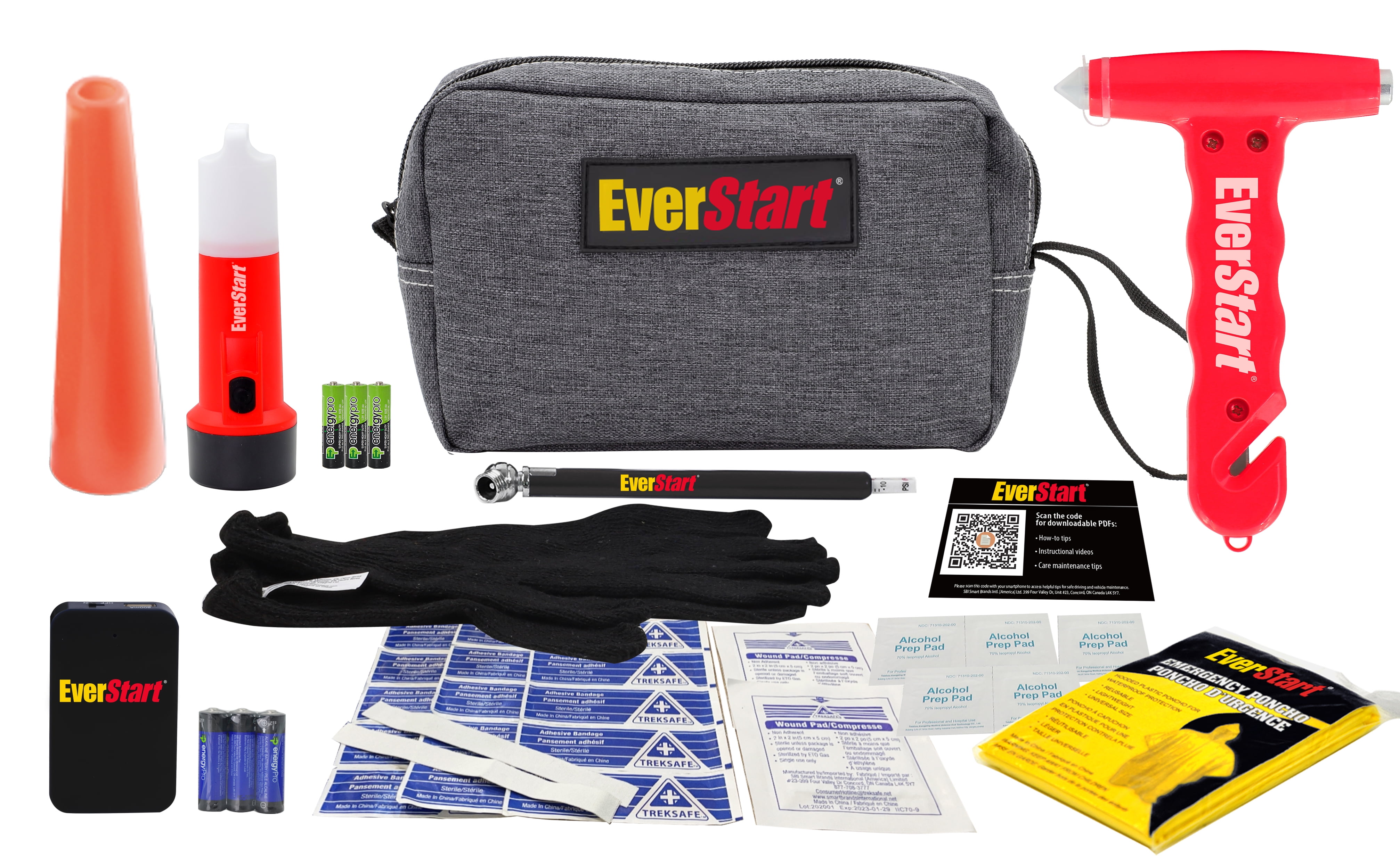 EverStart Compact Safety Kit with Escape Hammer and Emergency Signal Light