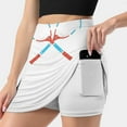 thumbnail image 3 of Retro Tennis Racket Women's skirt Aesthetic skirts New Fashion Short Skirts Tennis Court Match Game Love Racket Wood Funky, 3 of 6