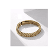 thumbnail image 4 of Esclava Oro Dos 21 cm Filas De Acero Magnética Hebilla Para Hombre, 4 of 4