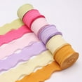 thumbnail image 2 of Namzi gifts, flowers, gift box packaging ribbons, bubble pleated ribbons, ruffled elastic woven ribbons, flower gift box packaging ribbons (light pink), 2 of 2