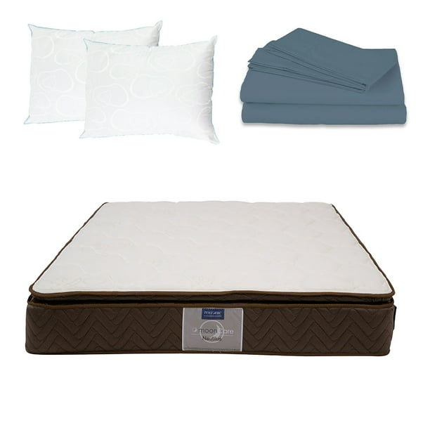 Colchón King Size Restonic Nautilus + Almohada Oso 2 + Sábanas Basic