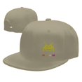 thumbnail image 4 of DouZhe Flat Brim Cap Snapback Hat, UFO Invader Alien Space Game Prints Adjustable Yellow Adult Baseball Cap, 4 of 6