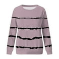 thumbnail image 6 of NOLDARES Women's Casual Crew Neck Sweatshirt Loose Soft Long Sleeve Pullover Tops(Z1-Pink,XL), 6 of 6