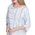 thumbnail image 4 of Alfred Dunner Womens Spliced Textured Jacquard Top, 4 of 4