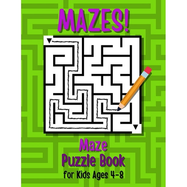 mazes maze puzzle book for kids ages 4 8 60 amazing labyrinth puzzles with adorable graphics for smart children maze puzzles for boys and girls paperback walmart com