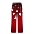 thumbnail image 4 of Pantalones largos para hombre, cintura elástica, transpirables, cómodos, suaves, informales, de playa, de poliéster., 4 of 5