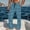 Blue, variant on KeShDi Lounge Sleep Pj Bottoms Pants for Men Gingham Men's Pajamas Casual Plaid Printing Loose Leisure Sports Elasticity Pants Straight Vintage Trousers with Pockets Sky Blue 2X