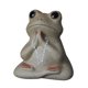 thumbnail image 5 of Figuras de cerámica de rana para mascotas, miniaturas, estatuas de animales pequeños, decoración para el hogar Estilo A, 5 of 9