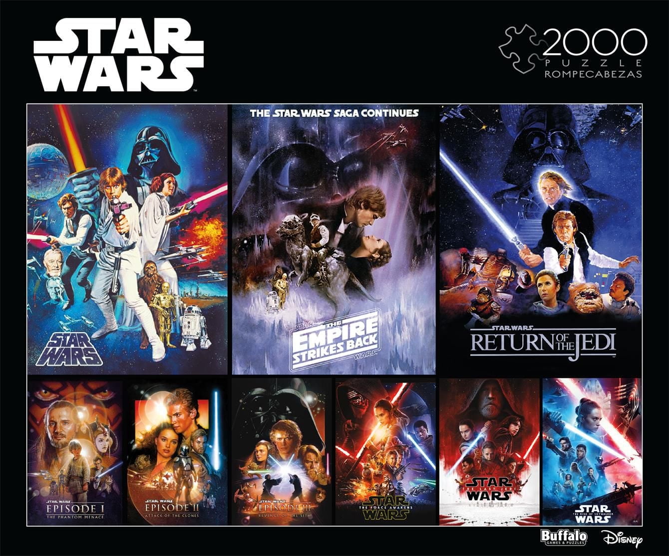Buffalo Games - Le puzzle Star Wars - Skywalker Saga Posters - en 2000 pièces