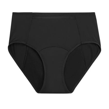 

ZMHEGW 12 Packs Seamless Underwear For Women Solid Color Cotton Crotch Leakproof Menstrual With Warm Pad Design Panties