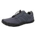 thumbnail image 2 of Chaussures Pieds Nus Imperméables d'Hiver Chaudes pour Femmes et Hommes, Confortables, Antidérapantes, Chaussures de Randonnée, Doublées en Molleton, Espadrilles à Enfiler, Gris, Taille 6,5, 2 of 6