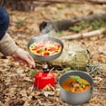 thumbnail image 1 of Pot Camping Cookware Set Titanium Pot and Fry Pan Set with Lid and Foldable Handles for Outdoor Camping Hiking Backpacking Picnic, 1 of 7