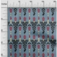 thumbnail image 1 of oneOone Organic Cotton Poplin Twill Fabric Stripe & Paisley Ikat Print Fabric By Yard 42 Inch Wide, 1 of 4
