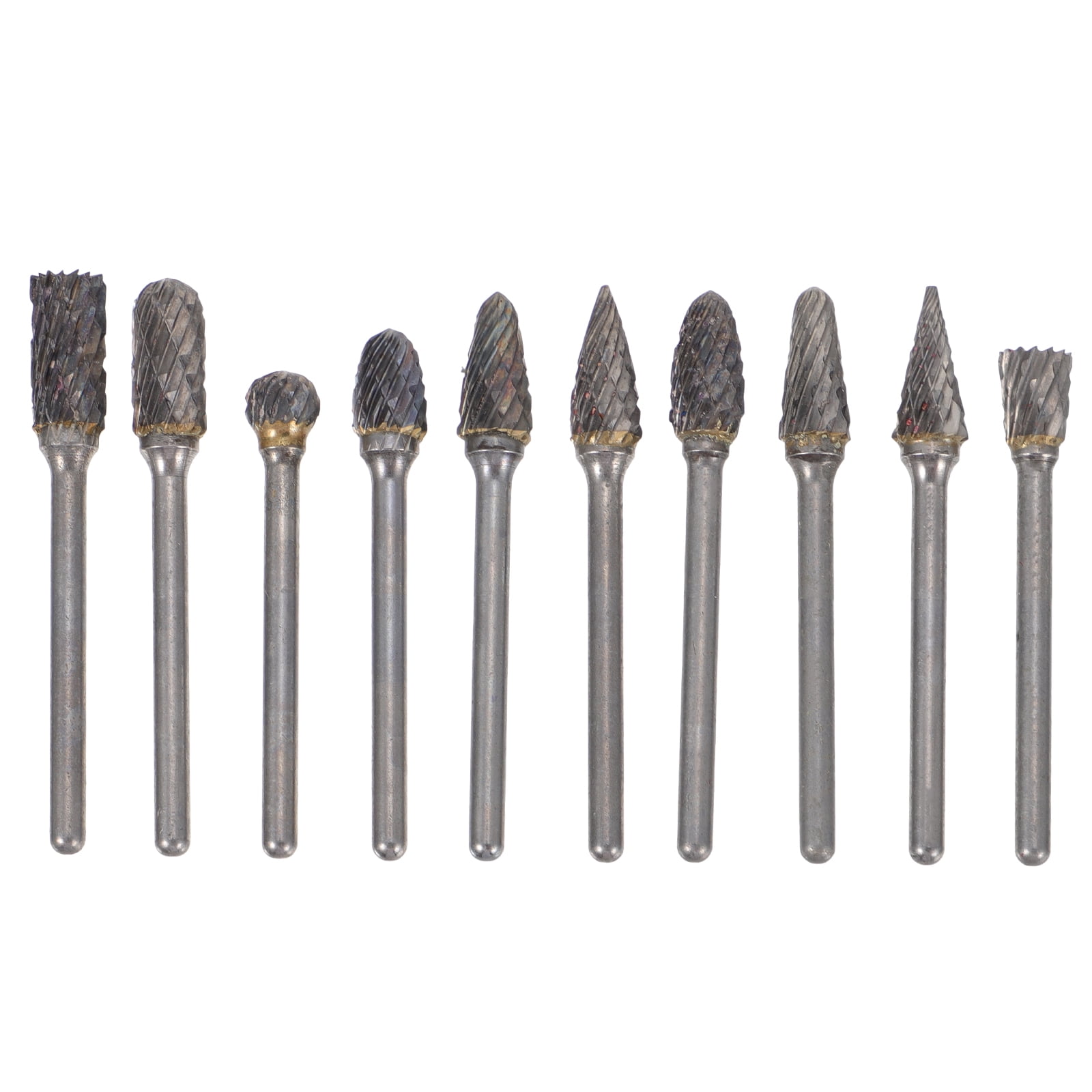 Rotary File Set 1 Set 10pcs Grinding Head Rotary Files Steel Rotary