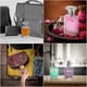 thumbnail image 5 of 8 Pack 30ml/1oz Empty Refillable Perfume Clear Glass Atomiser Spray Bottles - Transparent Square Bottles with Silver Mist Pump - Portable for Travel, 5 of 5