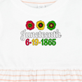 thumbnail image 4 of Inktastic Juneteenth 6-19-1865 with Flowers Girls Baby Dress, 4 of 5