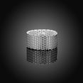 thumbnail image 4 of Silver Plated Copper Ring Round Braided Mesh Band Ring Fashion Jewelry For Women And Girls Europe AmericanRing, 4 of 5